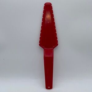 Tupperware Cut N Serve Pastry Server Cake Cutter Pie Slicer Utensil Red Vintage